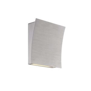 Slide 2-Light LED Wall Sconce in Brushed Aluminum