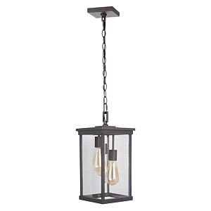 Craftmade Riviera Iii 16" Outdoor Hanging Light in Oiled Bronze Outdoor