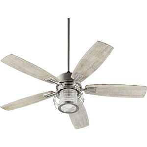 Galveston 1-Light 52" Hanging Ceiling Fan in Satin Nickel