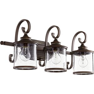 San Miguel 3-Light Bathroom Vanity Light in Vintage Copper