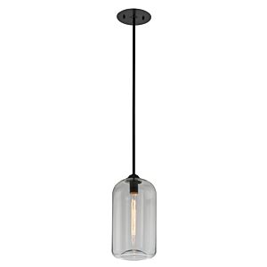 District 1-Light Pendant in Soft Black