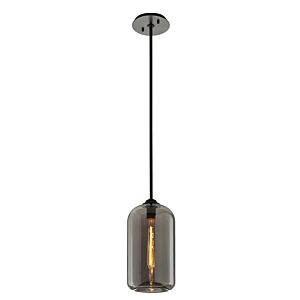 District 1-Light Pendant in Soft Black