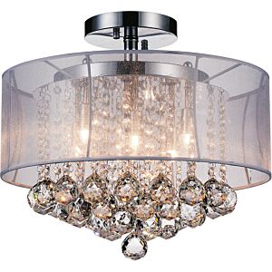 Radiant 6-Light Flush Mount in Chrome