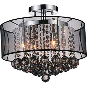 Radiant 6-Light Flush Mount in Chrome