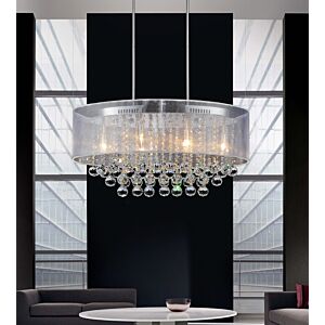 Radiant 6-Light Chandelier in Chrome