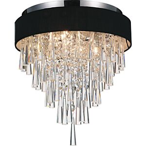 Franca 4-Light Flush Mount in Black