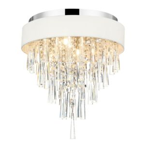 Franca 4-Light Flush Mount in Off White