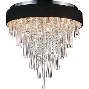 Franca 8-Light Flush Mount in Black