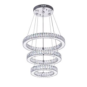 Florence 56-Light LED Chandelier in Chrome