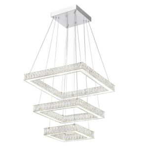 Florence 60-Light LED Chandelier in Stainless Steel