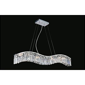 Glamorous 7-Light Chandelier in Chrome