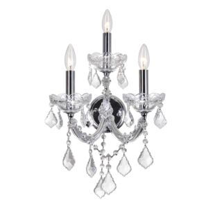 Maria Theresa 3-Light Wall Sconce in Chrome