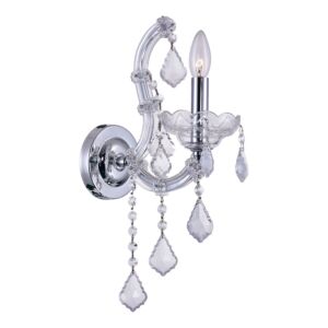 Maria Theresa 1-Light Wall Sconce in Chrome