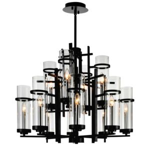 Sierra 12-Light Chandelier in Black