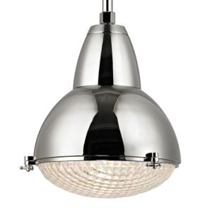 Belmont 1-Light Pendant in Polished Nickel