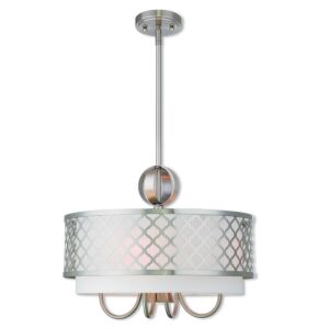 Arabesque 4-Light Pendant in Brushed Nickel