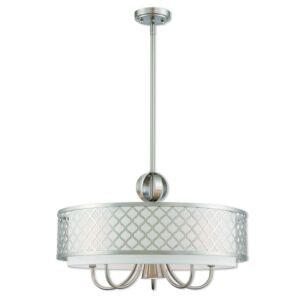 Arabesque 5-Light Chandelier in Brushed Nickel