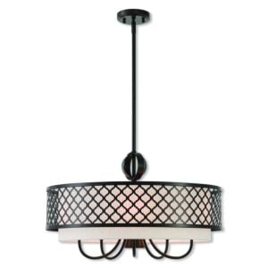 Arabesque 5-Light Chandelier in English Bronze