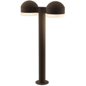 REALS 2-Light LED Bollard in Textured Bronze