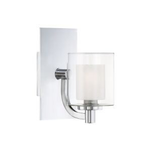 Kolt 1-Light Bathroom Vanity Light Fixture in Polished Chrome