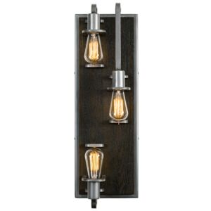 Lofty 3-Light Wall Sconce in Steel