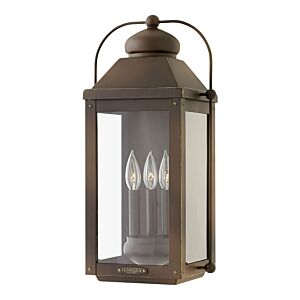 Anchorage 3-Light LED Wall Mount in Light Oiled Bronze