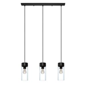 Montey 3-Light Pendant in Matte Black