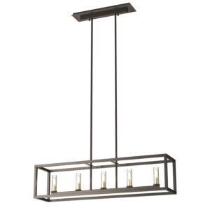 Sambre 5-Light Linear Pendant in Multiple Finishes and Graphite