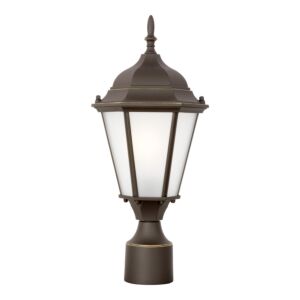 Bakersville 1-Light Outdoor Post Lantern in Antique Bronze