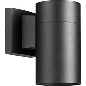 Cylinder 1-Light Wall Mount in Textured Black