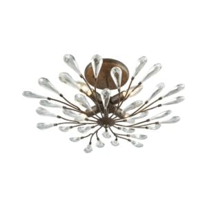 Crislett 4-Light Semi-Flush Mount in Sunglow Bronze