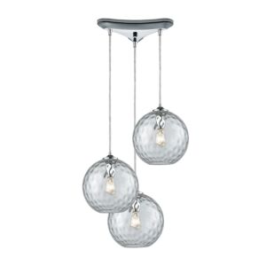 Watersphere 3-Light Pendant in Polished Chrome