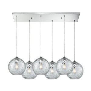 Watersphere 6-Light Pendant in Polished Chrome