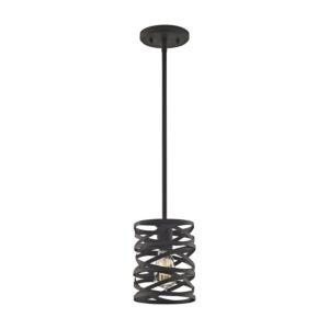 Vorticy 1-Light Mini Pendant in Oil Rubbed Bronze