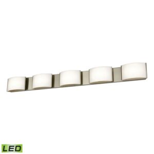 Pandora 5-Light LED Bathroom Vanity Light in Satin Nickel