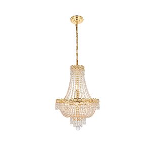 Century 8-Light Pendant in Gold