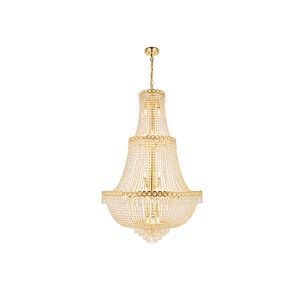 Century 17-Light Chandelier in Gold