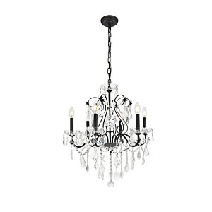 St. Francis 6-Light Chandelier in Dark Bronze