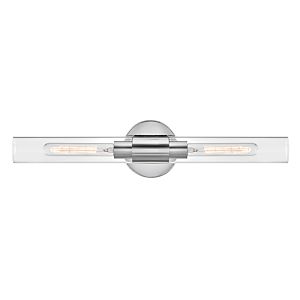 Shea 2-Light LED Bathroom Vanity Light in Chrome