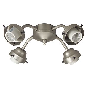 Craftmade 4 Light Medium Base Fitter in Brushed Satin Nickel