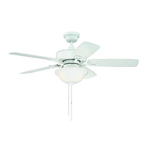 Craftmade 52" Twist N Click Ceiling Fan in White