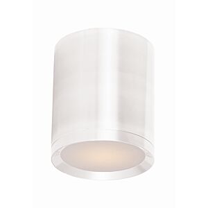 Lightray LED 1-Light LED Outdoor Flush Mount in White
