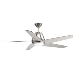 Gust 1-Light 54" Hanging Ceiling Fan in Brushed Nickel