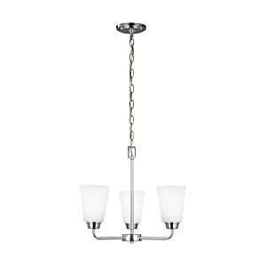 Kerrville 3-Light Chandelier in Chrome