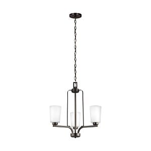 Franport 3-Light Chandelier in Bronze