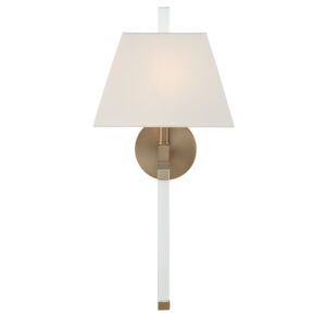 Renee 1-Light Wall Sconce in Aged Brass