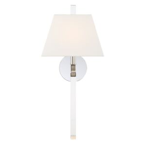 Renee 1-Light Wall Sconce in Polished Nickel