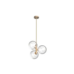 Courcelette 3-Light Pendant in Venetian Brass