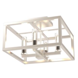 Sambre 4-Light Semi-Flush Mount in Multiple Finishes and Buffed Nickel