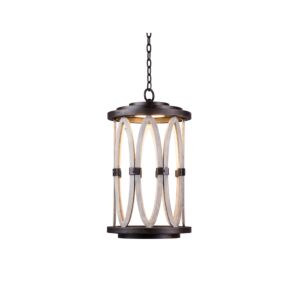 Belmont LED Hanging Lantern in Florence Gold